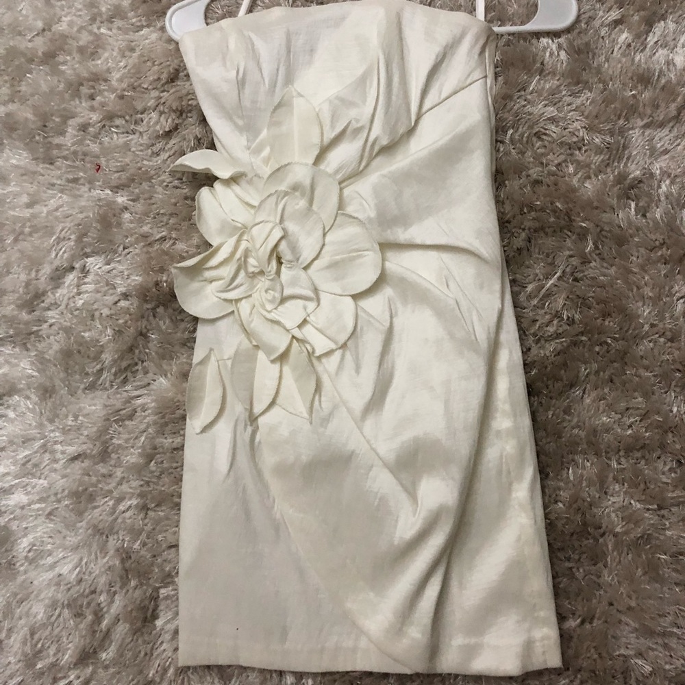 Jessica McClintock white cocktail dress